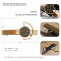 Amber brown acetate hair clip with rhinestones in 8.5x4.2cm rectangular vintage style - Dark Brown