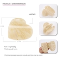 Haarklammer aus Acetat in Herzform mit cremefarbener Marmorierung 4,5cm x 4,7cm - Beige