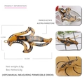 Schildpatt-Haarspange aus Acetat mit österreichischen Strasssteinen im Cutout-Design - Tortoise