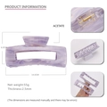 14cm purple marble acetate hair claw clip for thick hair with golden metal spring - Extra Large Purple
