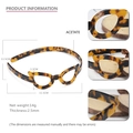 Diadema clásica de acetato carey con diseño de montura de gafas retro de ojo de gato - Diadema Gafas Carey Oscuro
