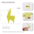 Yellow alpaca shaped acetate hair clip with golden metal duckbill side hair grip - Green Reindeer Duckbill Clip