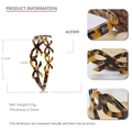 Tortoiseshell acetate headband with elegant hollow butterfly design in vintage brown - Hollow Bowknot Style