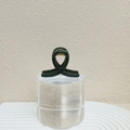 Detalle de la pinza para el cabello verde oscuro brillante con mecanismo de resorte - Verde Oscuro