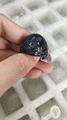 Men's black vintage Freemasonry ring in size 13 with engraved square and compass G symbol - US 7 / Black