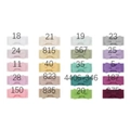 Set of 20 mini candy-colored fabric bow hair clips for kids in various vibrant shades - Multicolor Style 20B / Colour