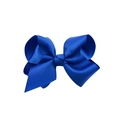 Lazo para el pelo de cinta grosgrain azul real brillante para niñas y niños - Azul Zafiro