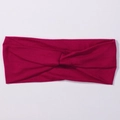 Bandeau croisé large rose foncé pour femme idéal pour le sport et le maquillage - Rouge Rose Foncé