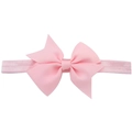Rosa Ripsband-Schleifen-Stirnband für Babys mit hochelastischem Nylonband - Rosa (11)