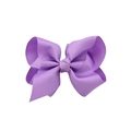 Lazo para el pelo de color lavanda en cinta de grosgrain para niñas y bebés - Púrpura