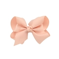 Lazo para el pelo de cinta grosgrain color melocotón para bebés y niñas pequeñas - Rosa Claro