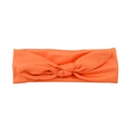 Fascia per neonati arancione vivace con orecchie di coniglio in morbida maglia - Arancione (25)