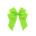 Handmade neon green grosgrain ribbon hair bow with long streamers for girls - Bright Green (20)