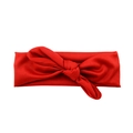 Fascia elastica rossa per neonati con fiocco a orecchie di coniglio in morbido tessuto - Rosso (26)