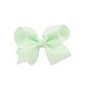 Lazo para el pelo en cinta de falla color verde menta con textura suave - Verde menta