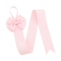 Organizzatore per accessori capelli in gros-grain rosa con triplo fiocco e gancio superiore - Rosa Chiaro (11)