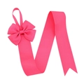 Organizzatore per accessori capelli in grosgrain rosa acceso con dettaglio a fiocco - Hot Pink (14)