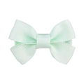 Dettaglio ravvicinato del fiocco per capelli in nastro grosgrain color verde menta - Verde Menta (19)