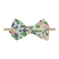 Détail d'un bandeau pour bébé avec nœud à motifs floraux et élastique en nylon doux - 1-Style Floral