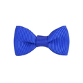 Barrette à cheveux mini nœud bleu royal en ruban gros-grain pour animaux et filles - Bleu Royal (6)