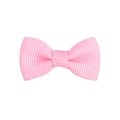 Mini barrette nœud rose en ruban gros-grain de 3cm pour enfants et animaux - Rose (11)