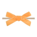 Bandeau bébé en velours abricot doux avec sangle élastique en nylon souple - 4-Nœud en Velours