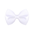 Detalle de primer plano de lazo para el pelo de cinta grosgrain blanco con textura - Blanco (18)