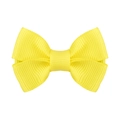 Fermaglio per capelli con fiocco in nastro grosgrain giallo brillante per neonati e bimbi - Giallo (32)