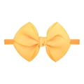 Bandeau jaune vif avec nœud en gros-grain et élastique souple pour bébés et enfants - Jaune Vif (10)