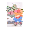 Lot de 10 bandeaux pour bébé avec nœuds floraux et fleurs en relief sur nylon souple - Ensemble de 10