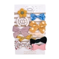 Set of 10 soft nylon baby headbands with assorted fabric bows in various colors - Assorted Styles Multi-Headband Collection