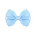 Handmade light blue grosgrain ribbon bow hair clip for children and babies - Light Blue (7)