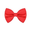 Pinza para el pelo con lazo rojo hecho a mano en cinta de grosgrain para niñas - Rojo (12)