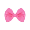 Pasador de pelo artesanal con lazo de cinta fucsia para niñas y bebés - Rosa Fucsia (28)