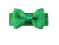 Nœud barrette vert de 3cm en ruban gros-grain pour enfants et animaux couleur bonbon - Vert Lumineux