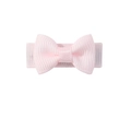 Barrette à cheveux nœud en ruban gros-grain rose clair pour bébés et animaux de compagnie - Light Pink Style 2
