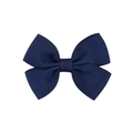 Pinza para el pelo con lazo de cinta grosgrain azul marino para niñas diseño elegante - Azul Marino (1)