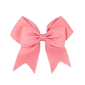 Pink grosgrain ribbon hair bow for girls with a classic double-layered butterfly design - Light Pink (15)