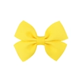 Lindo pasador de pelo para niñas con lazo de cinta de falla en color amarillo vivo - Amarillo Brillante (10)