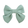 Barrette à cheveux nœud en feutre coton vert menthe pour filles au style minimaliste - Vert Menthe (19)