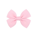 Cute light pink ribbon bow hair clip for girls made of high-quality grosgrain fabric - Soft Pink Grosgrain Ribbon Bow Clip (11)