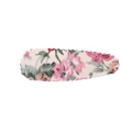 Fermaglio per capelli BB in tessuto floreale rosa con bordi ondulati su bianco - Floreale Rosa Acceso (4)