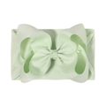 Gros plan sur le ruban gros-grain vert menthe et le bandeau élastique en nylon - Vert Menthe (227-520-108)