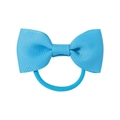 Süßer hellblauer Schleifen-Haargummi für Mädchen mit strukturiertem Ripsband und Gummi - Hellblau (7)