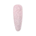 Dettaglio del pizzo floreale rosa e ricamo ondulato su questo simpatico fermaglio BB - Stile rosa chiaro(11)