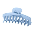 Elegant sky blue matte hair claw clip with large nonslip teeth for women styling - Sky Blue