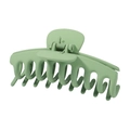 Large matte mint green hair claw clip with strong spring for thick hair styling - Mint Green