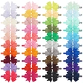 Set di 40 colori di fasce Morandi per neonati in nastro di nylon ad alta elasticità - 40 Colori Misti