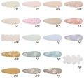 Vingt-neuf barrettes BB colorées en tissu brodé et à carreaux pour petites filles - Mélange de Couleurs Assorties
