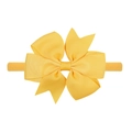 Fascia per neonati giallo brillante con fiocco in canneté e nylon morbido elastico - Giallo Brillante (10)